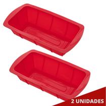 Kit 2 Formas Silicone 25,5cm X 13,5cm Retangular Sortida