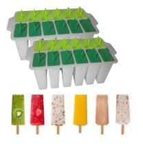 Kit 2 Formas Sorvetes Picolé Faz 12un