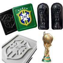 Kit 2 Formas Taça da Copa e da Seleção Brasileira - 3D Kit 2 Formas Taça da Copa e da Seleção Brasileira - 3D