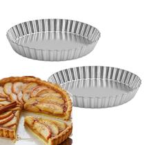 Kit 2 Formas Torta Crespa 17x2,3cm Tortas e Sobremesas