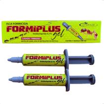 Kit 2 Formicida Gel Seringa 10g Mata Formiga Trava Formiplus