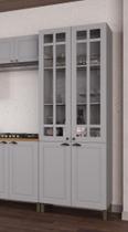 Kit 2 Fornos de 0,70 cm com Moldura 100% MDF Titânio Fosco Amoudi Kit 2 Fornos de 0,70 cm com Moldura 100% MDF Titânio Fosco Amoudi