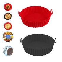 Kit 2 Forro De Air Fryer Silicone Antiaderente Reutilizável