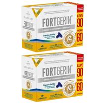 Kit 2 Fortgerin Ômega3 Vitaminas L90p60 Cps - La San-Day Kit 2 Fortgerin Ômega3 Vitaminas L90p60 Cps - La San-Day