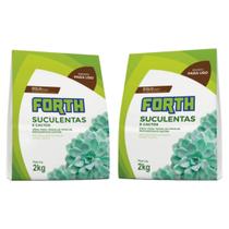 Kit 2 FORTH SUBSTRATO CACTOS SUCULENTAS 2 KG