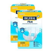 Kit 2 Fralda Bigfral Plus G 7 Unidades Kit 2 Fralda Bigfral Plus G 7 Unidades