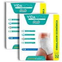 Kit 2 Fralda Calça Vida Nova Comfort Pants Geriátrica Incontinência - Tamanho PM GXG