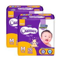Kit 2 Fralda Cremer Magic Care Tamanho M Pacote Jumbo 26 Unidades Descartáveis