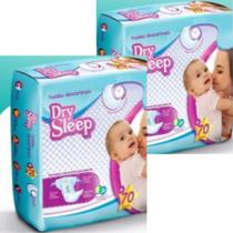 Kit 2 - Fralda Descartável Infantil Dry Sleep Hiper P90 - 90 Unidades