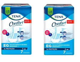 Kit 2 Fralda Geriátrica Tena Confort Tam EG 7Un - Essity