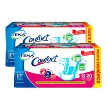 Kit 2 Fralda Geriátrica Tena Confort Tamanho G 20 Unidades
