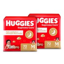 Kit 2 - Fralda Huggies Supreme Care M 72 Un