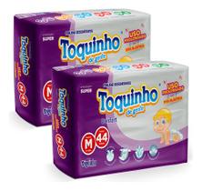 Kit 2 Fralda Infantil Bebe Toquinho Diguinho Atacado Barato