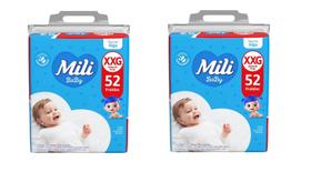 Kit 2 Fralda Infantil Mili Baby Tam XXG 52 Unidades - Mili Kit 2 Fralda Infantil Mili Baby Tam XXG 52 Unidades - Mili