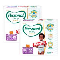Kit 2 Fralda Personal Baby Premium Pants Tamanho XXG com 30 Unidades