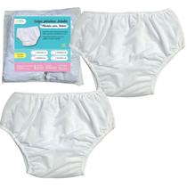 Kit 2 Fralda Plastica Plus Size Reutilizável S/Botão 2und