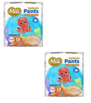 Kit 2 Fralda Splash Pants P Praia E Piscina P-M 10 Un - Mili Kit 2 Fralda Splash Pants P Praia E Piscina P-M 10 Un - Mili