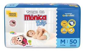 Kit 2 Fralda Turma Da Mônica Baby Mega M Atacado