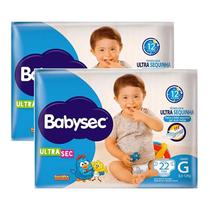 Kit 2 Fraldas Babysec Ultrasec Jumbo Galinha Pintadinha G com 22 unidades Kit 2 Fraldas Babysec Ultrasec Jumbo Galinha Pintadinha G com 22 unidades