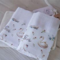 Kit 2 Fraldas de Ombro Bebê Tricoline 100% Algodão com Saquinho Presenteável Ceci Petit Home