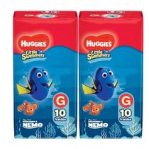 Kit 2 Fraldas Descartável Huggies Little Swimmers G - 20 Tiras