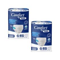 Kit 2 Fraldas Geriátricas Confort Master Pants Jumb G/XG 16unidades