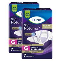 Kit 2 Fraldas Geriátricas Tena Noturna G 14 unidades