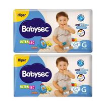 KIT 2 Fraldas Infantil Babysec Hiper Tamanho G KIT 2 Fraldas Infantil Babysec Hiper Tamanho G