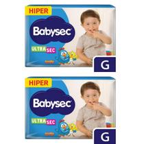 KIT 2 Fraldas Infantil Babysec Hiper Tamanho G