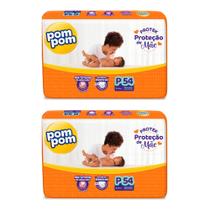 KIT 2 Fraldas Pom Pom Derma Protek Mega Todos os Tamanhos