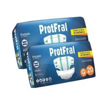 Kit 2 Fraldas Protfral Premium Tamanho:G