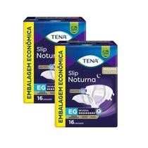 Kit 2 Fraldas Tena Slip Noturna Eg C/16 Unidades cada