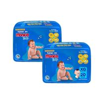 Kit 2 Fraldas Turma da Mônica Baby Jumbo XG com 20un cada Kit 2 Fraldas Turma da Mônica Baby Jumbo XG com 20un cada