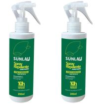 Kit 2 frasco repelente 200ml borrifador sunlau