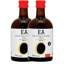 Kit 2 frascos azeite extra virgem importado ea 500ml português, aromático e extraído a frio