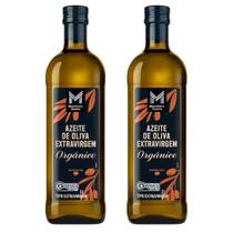 Kit 2 frascos azeite orgânico importado members mark 1l extravirgem, puro e de alta qualidade