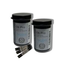 KIT 2 Frascos de Tiras Reagentes OK PRO C/50 UNID