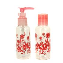 Kit 2 Frascos de Viagem Plástico Rosa Para Higiene Pessoal 100ml Art Beauty Kit 2 Frascos de Viagem Plástico Rosa Para Higiene Pessoal 100ml Art Beauty