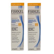 Kit 2 Frascos Loção Hidratante Fisiogel Fps 50 - 60ml