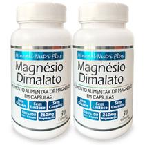 Kit 2 Frascos Magnésio Dimalato Quelato - Mineral Nutri Plus