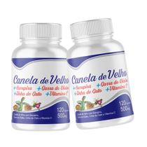 kit 2 frascos x 120 cápsulas Canela Com posta