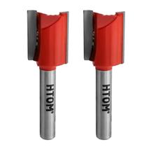 Kit 2 Fresa Reta 16Mm Haste 1/4 Corte Duplo Metal Duro Tupia Kit 2 Fresa Reta 16Mm Haste 1/4 Corte Duplo Metal Duro Tupia