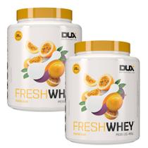 Kit 2 Fresh Whey Dux Sabor Maracujá com 20g Proteína Pote 450g