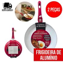 Kit 2 Frigideira Antiaderente de Cerâmica 4mm Reforçada Com Cabo Chique Ergonômico Prime Kit 2 Frigideira Antiaderente de Cerâmica 4mm Reforçada Com Cabo Chique Ergonômico Prime