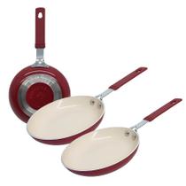 Kit 2 Frigideira Antiaderente De Revestimento Cerâmico 14cm