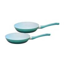 Kit 2 Frigideira De Indução Cerâmica Antiaderente 24cm Miami Verde