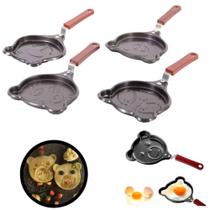 Kit 2 Frigideira Panquequeira Ovo Frito Antiaderente Divertida Animais Pets Ursinho