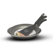 kit 2 Frigideiras Antiaderentes Francesa com Espátula 18Cm