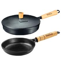 Kit 2 Frigideiras Fast Egg E Tampa De Ferro 25cm Panela Mineira