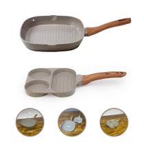 Kit 2 Frigideiras Grill Cerâmico Premium Indução - Grafito